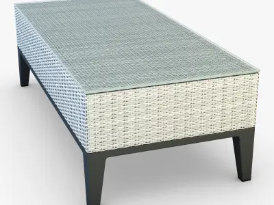 Rexus coffee table white 3D model