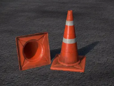 traffic cone 3D Model 3D model