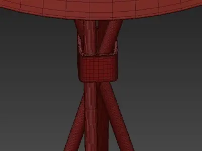 Black Metall Lamp 3D model