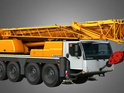 LTM 1070-4-2 Mobile Crane 3D model