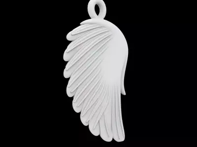 Angel Wing Pendant 3D Printable Model 3D print model