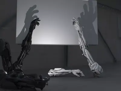 robot arm 3D print model get