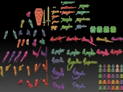 Feudal Guard - Upgrade Pack 1 3D print model