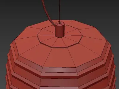 BRUNI three glass pendant lights with gold finish 3D model