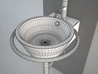 Althea Hera Center wash-basin 3D model