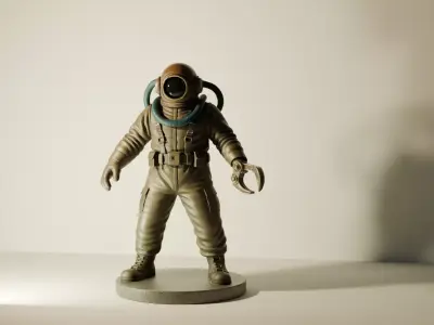 Sci-fi Character Model Vexon - Blender-STL-FBX-A Pose 3D model