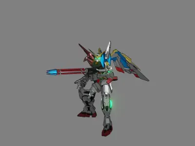 Attacker Gundam 10 A 3D model