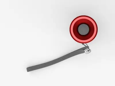 Flashlight Red 3D model