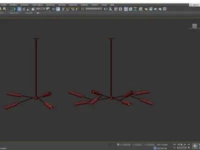HIGH LINE CHANDELIER Low-poly 3D model