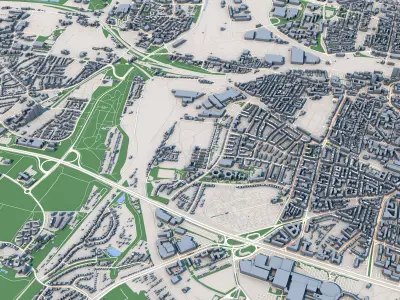 Dortmund City Germany 3D model