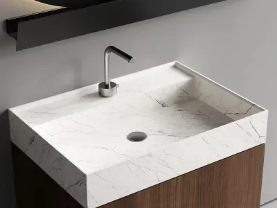 Arbi Arredobagno Code Riga 03 Vanity Unit Set 3 Low-poly 3D model