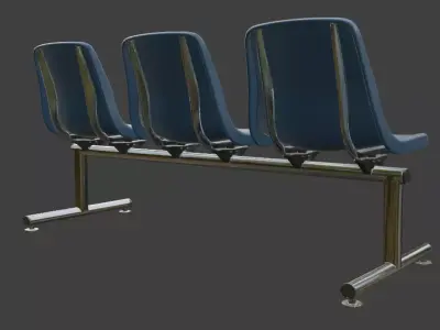 Waiting Bench 3D model
