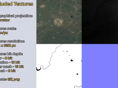 Vadodara India City Landscape 3D Model 3D model