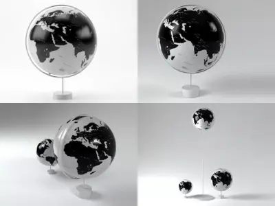 Corona Globes 3D model