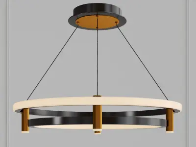 Ring chandeliers and lamps GISELLA 3D model