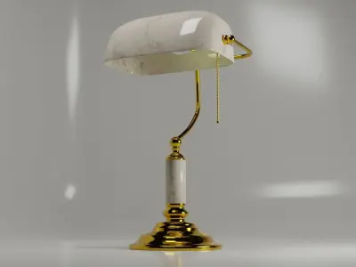 Retro Table Lamp 3D model