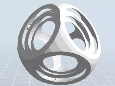 Simple gyroscope  3D print model