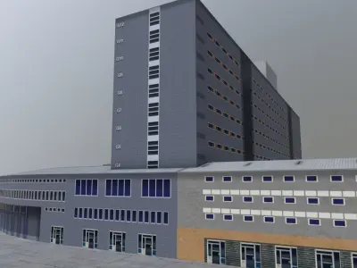 Innsbruck Chirurgische Klinik Low-poly 3D model