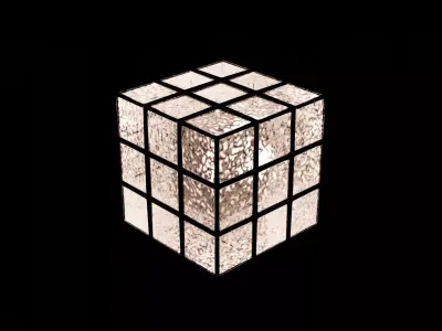3x3 lamp Free low-poly 3D model