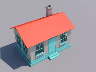 Cartoon House 3D model