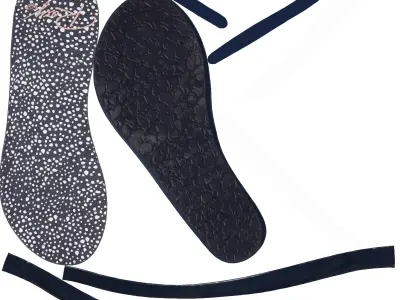 slaps flip flop sandals 3D model