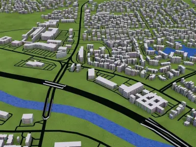 Memphis City 3D model