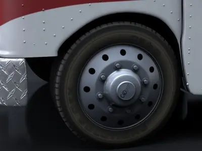 Delivery Truck Rigged C4D 3D model