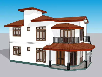 South Asian House P4 3D model