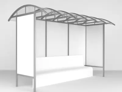 Bus Stop 3D model