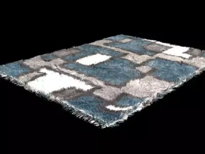 Printed Carpet  Low-poly 3D model