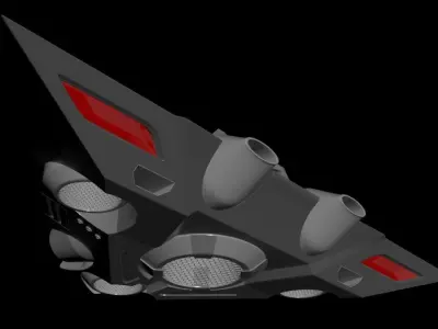 Triangle Type Drone - Concept 3D model