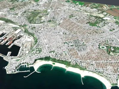 Cityscape Constanta Romania 3D model