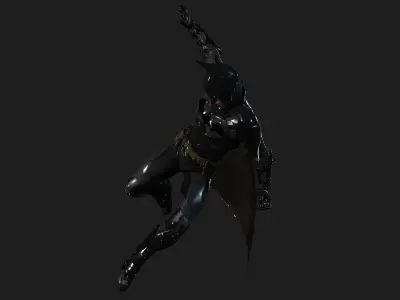 BATMAN arkham knight flying in air 3D model