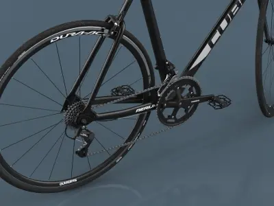  Cube Aerium Pro Road Bicycle Rigged for Maya 