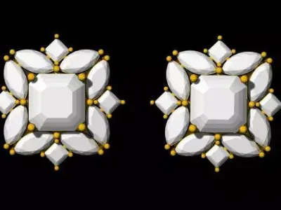 Stud Earrings 3dm file 3D print model