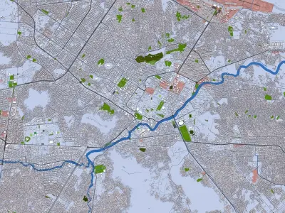 Kabul City of Afghanistan August 2021 3D model