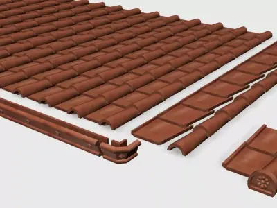 ROOF TEXTURE HO SCALE ENLARGEABLE MODULAR 3D print model