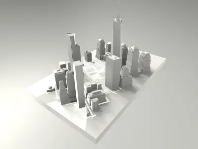 One World Trade Center New York City 3D model