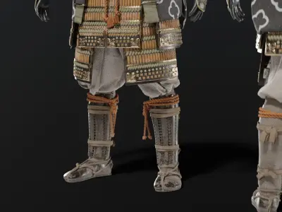  MEDIEVAL Japanese Samurai Rigged 