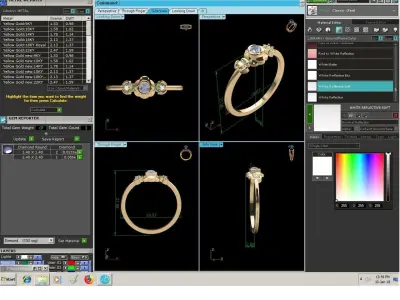 Diamond Ring For Women 3d Print Model 3D print model 20