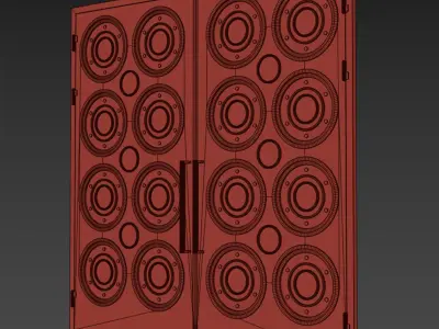 Gate black loft 019 3D model