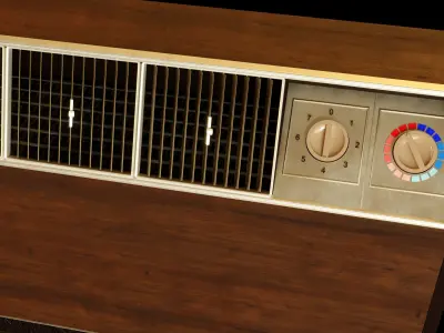 Vintage Floor Air Conditioner 3D model