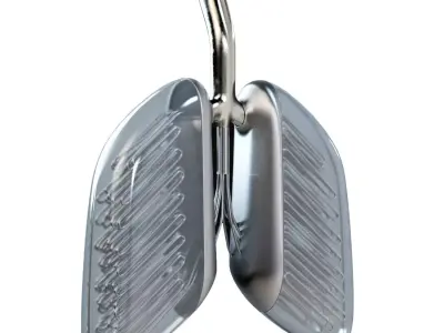 Sci-Fi Artificial Lungs Low-poly 3D model