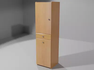 Bathroom Cabinet 1 Low-poly 3D model