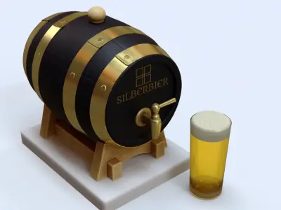Beer Barrel 2 3D model