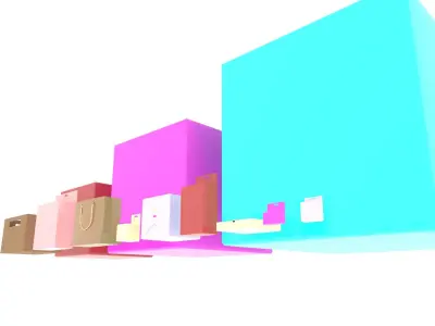 Boxes 3D model