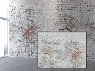brick wall with arch 59 Texture