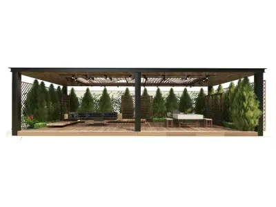 Garden Gazebo 3d model 3D model