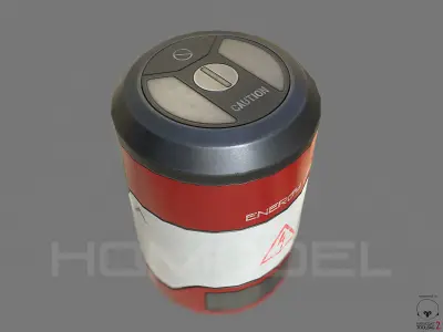 Energy Cell PBR Sci-Fi Low-poly 3D model