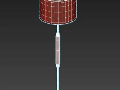 PIAZZA floor lamp with shade 3D model